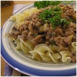 Ground Beef Stroganoff